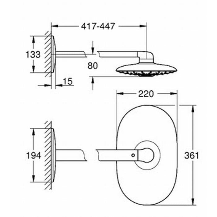 Grohe Smartcontrol Hoofddoucheset 360 duo