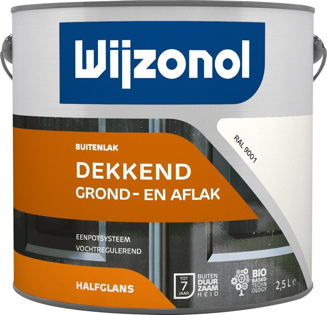 Wijzonol laque opaque RAL 9001 blanc crème semi-brillant 2,5 litres