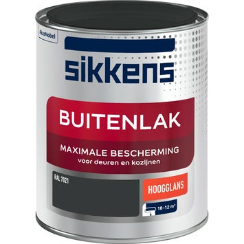 Sikkens buitenlak RAL 7021 hoogglans 750 ml