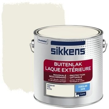 Peinture extérieure Sikkens RAL 9010 semi-brillante 2,5 litres 