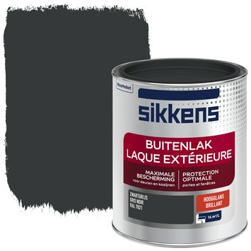 Peinture extérieure Sikkens RAL 7021 brillant 750 ml