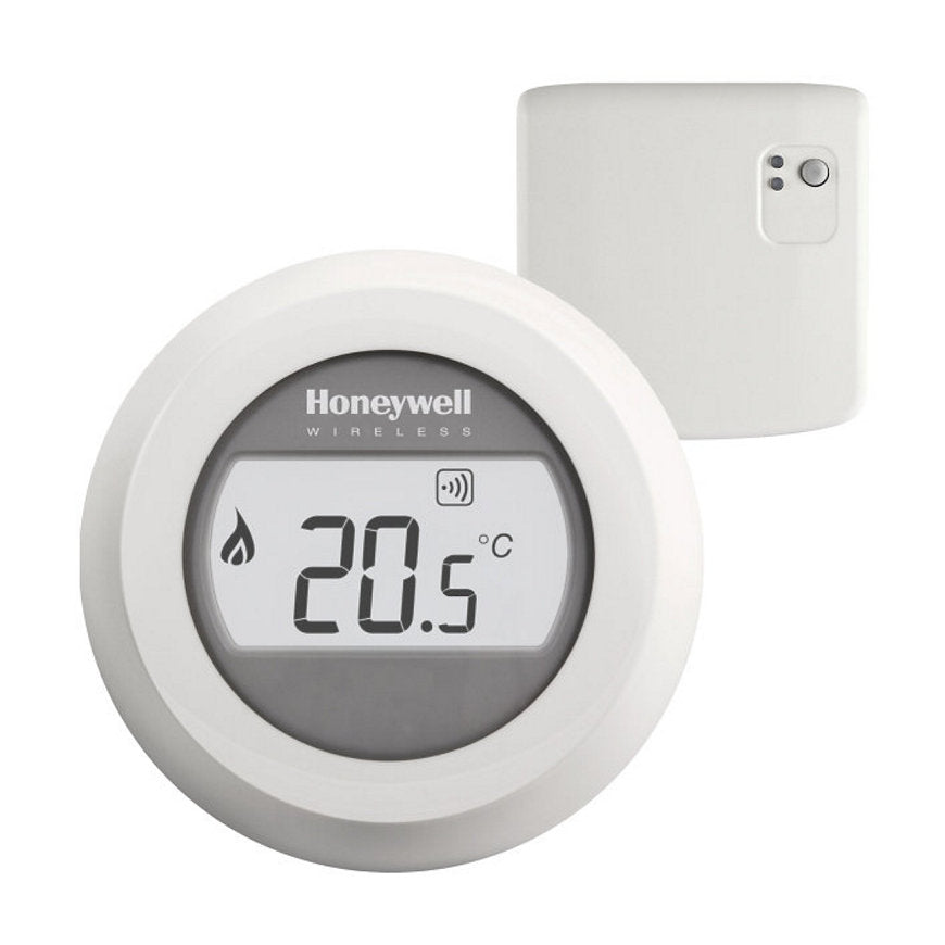 Thermostat d'ambiance sans fil rond Honeywell marche/arrêt