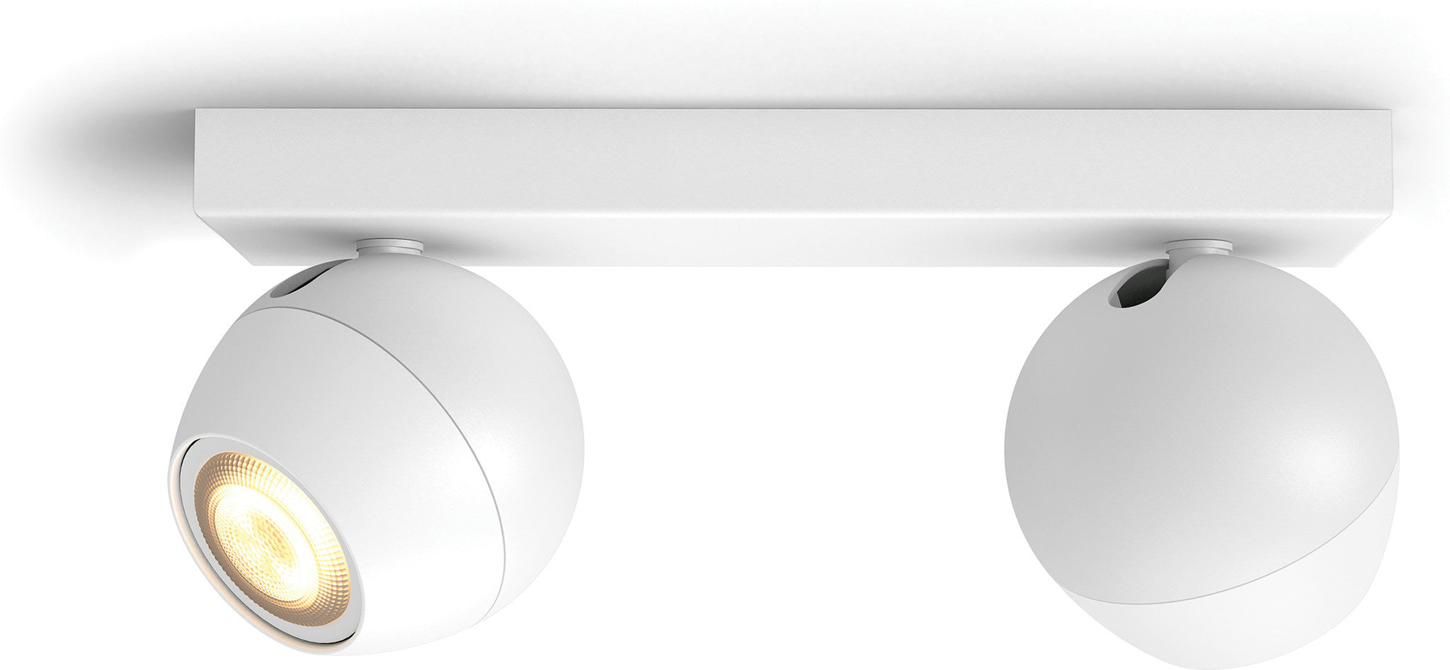 Spot en saillie Philips Hue Buckram 2 Spots Blanc Ambiance Blanc 