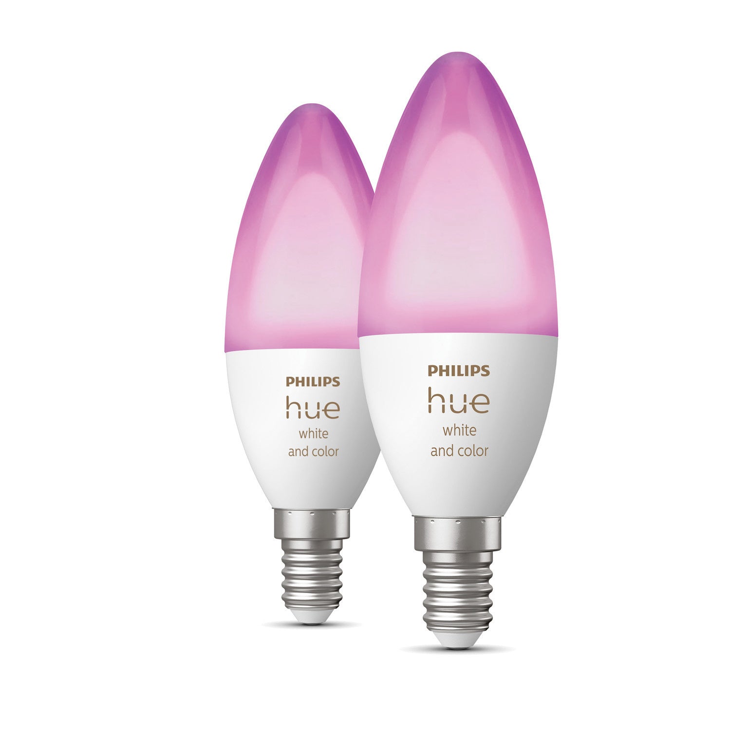 Pack Duo Philips Hue Blanc et Couleur E14