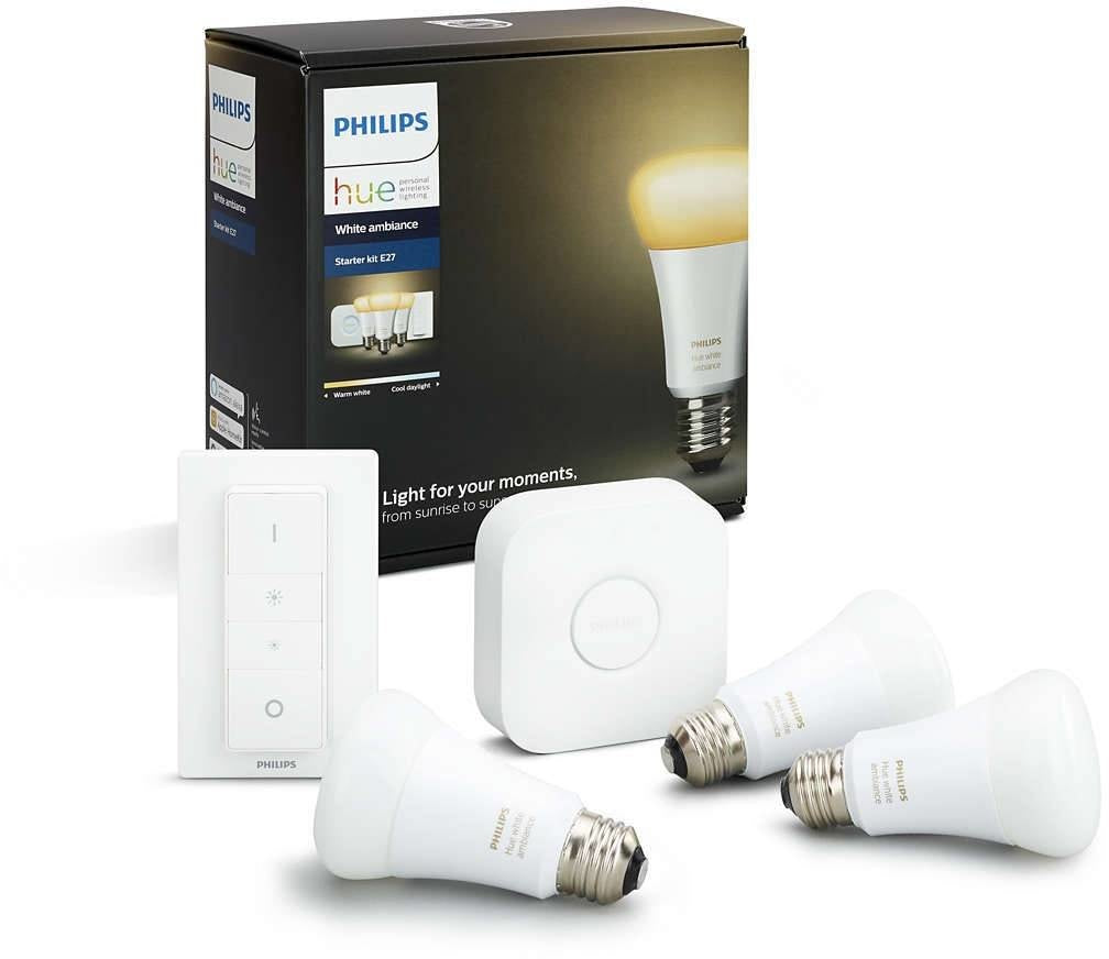 Kit de démarrage Philips Hue E27 White Ambiance 