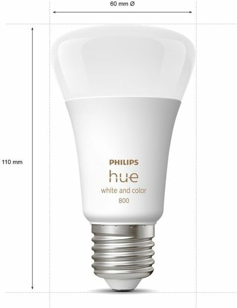 Philips Hue White and Color Ambiance E27 800 lumens Bluetooth (paquet de 4)