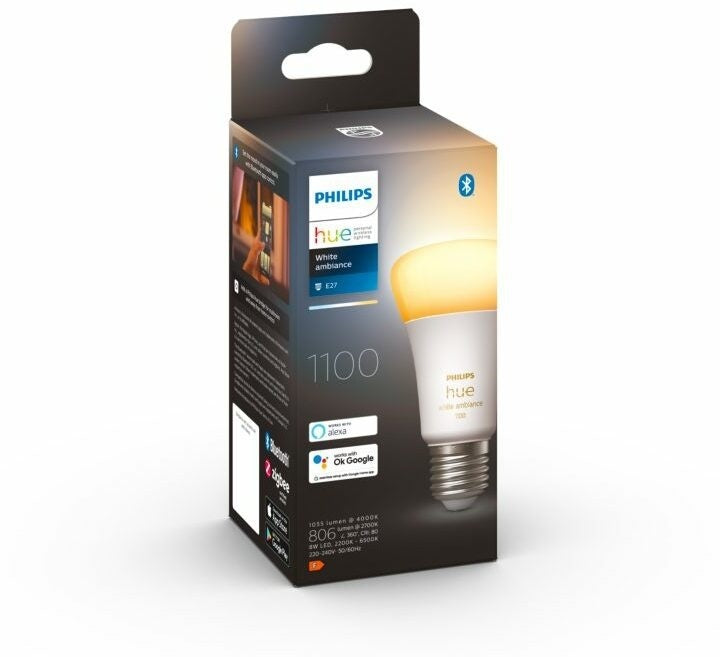 Philips Hue White Ambiance E27 1100 Lumen Bluetooth 1er-Pack