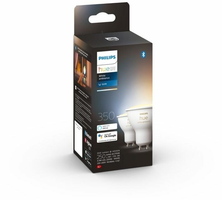 Philips Hue White Ambiance GU10 Bluetooth (2-pack)