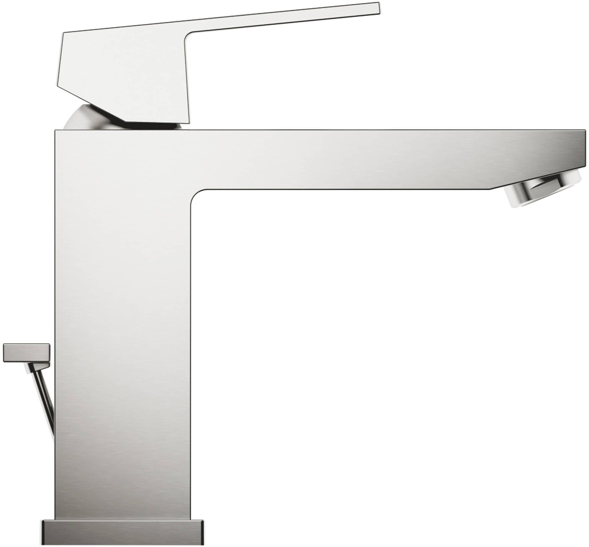 GROHE Eurocube mitigeur de lavabo taille M, supersteel (couleur acier inoxydable)