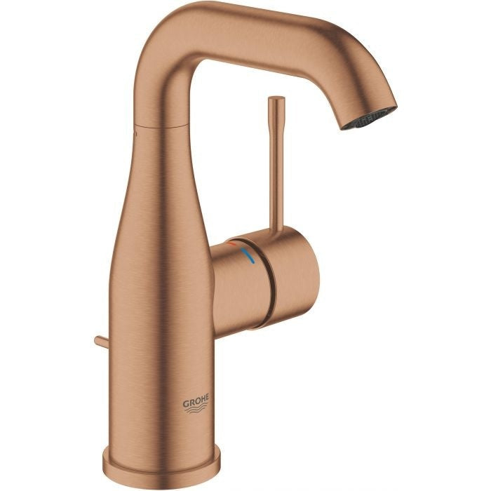 Grohe wastafelkraan Essence M-size met hendel en waste Warm Sunset