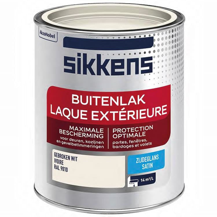 Peinture extérieure Sikkens RAL 9010 semi-brillante 750 ml