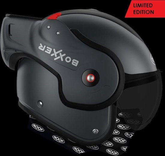 Casque de moto ROOF BoXXer Darkside Graphite Mat édition limitée taille S