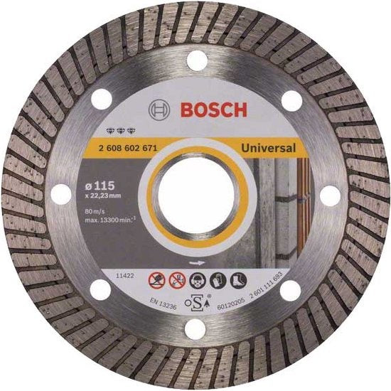 Bosch Diamantdoorslijpschijf Best for Universal Turbo 115 x 22,23 x 2,2 x 12 mm