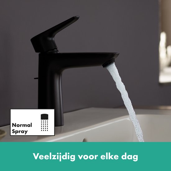 Hansgrohe Talis E 110 CoolStart Wastafelkraan Mat Zwart