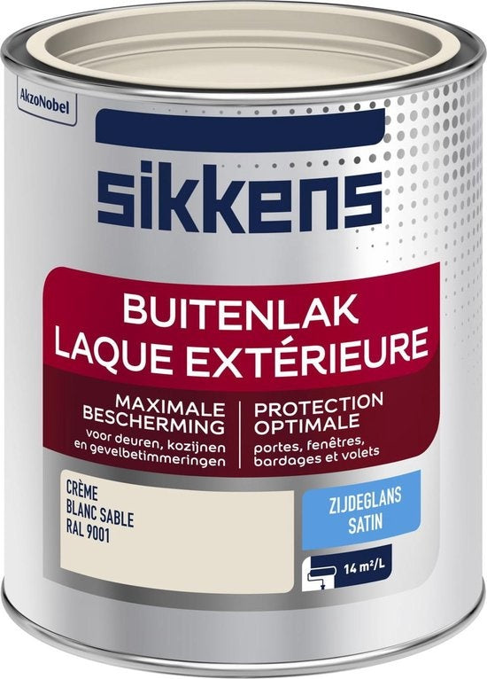 Peinture extérieure Sikkens RAL 9001 semi-brillante 750 ml