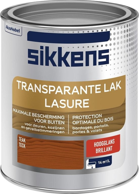 Sikkens peinture extérieure teck transparent brillant 750 ml