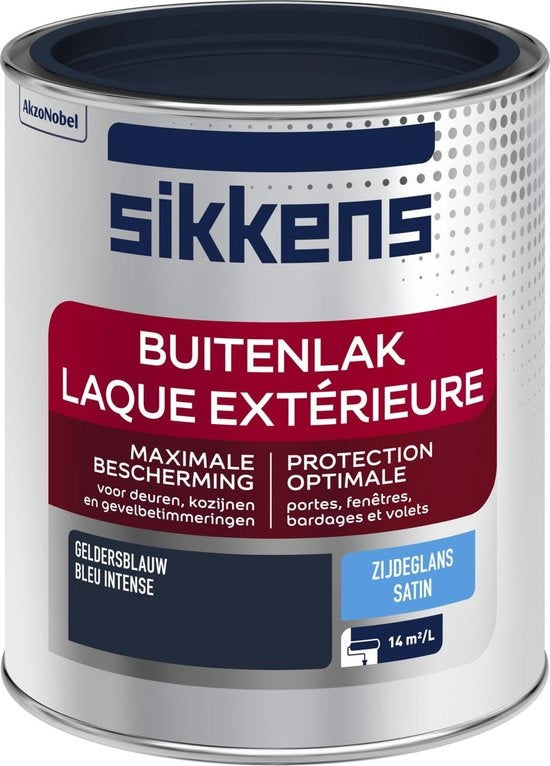 Sikkens peinture extérieure gelders bleu satiné brillant 750 ml