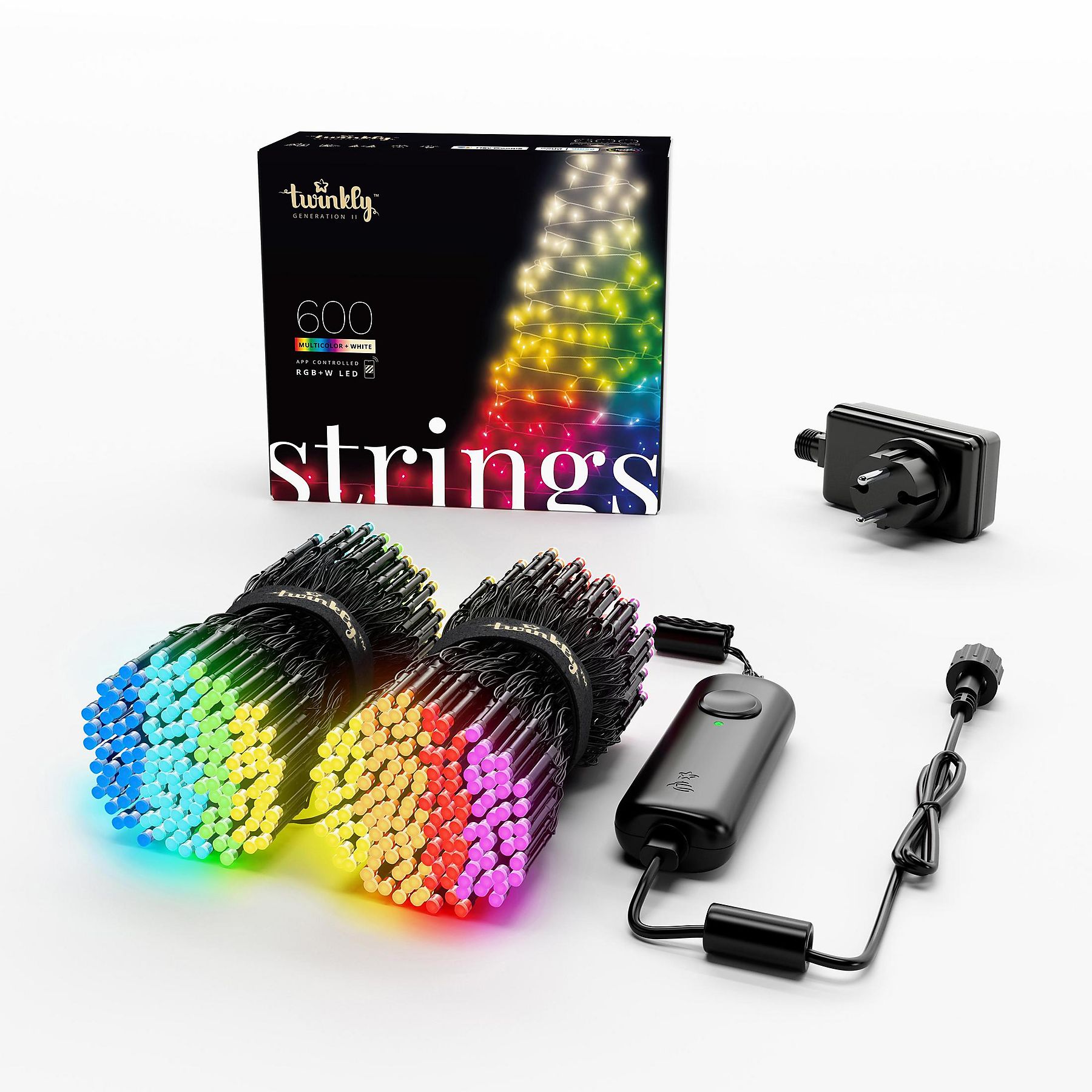 Twinkly Strings (Multicolor + White edition) 600 Leds