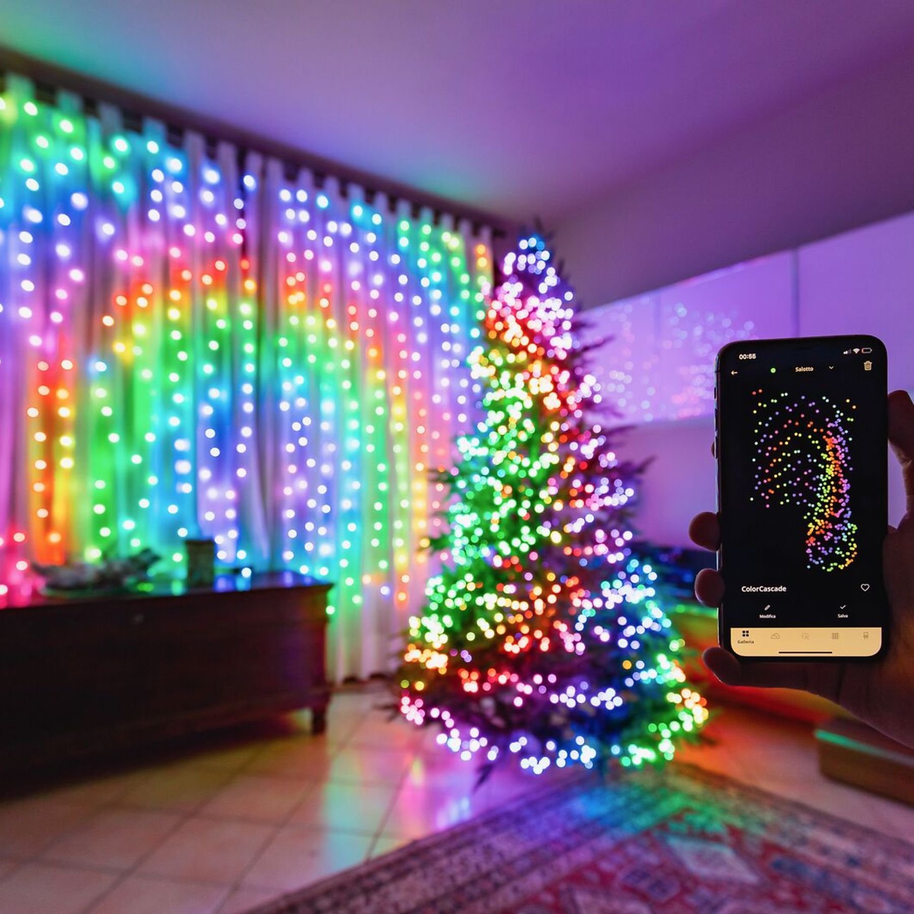 Twinkly Strings (Multicolor + White edition) 600 Leds