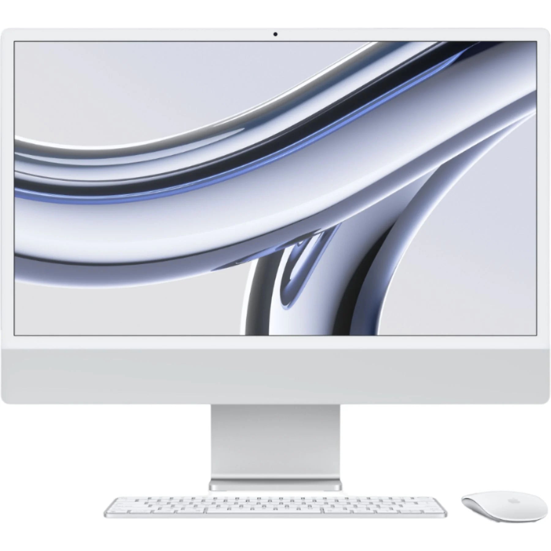 Apple iMac 24" (2023) M3 (8 core CPU/10 core GPU 8GB/512GB Zilver QWERTY