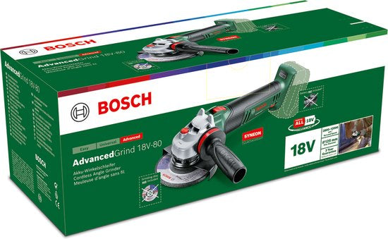 Bosch AdvancedGrind 18V-80 Haakse slijper - Zonder 18V accu en lader