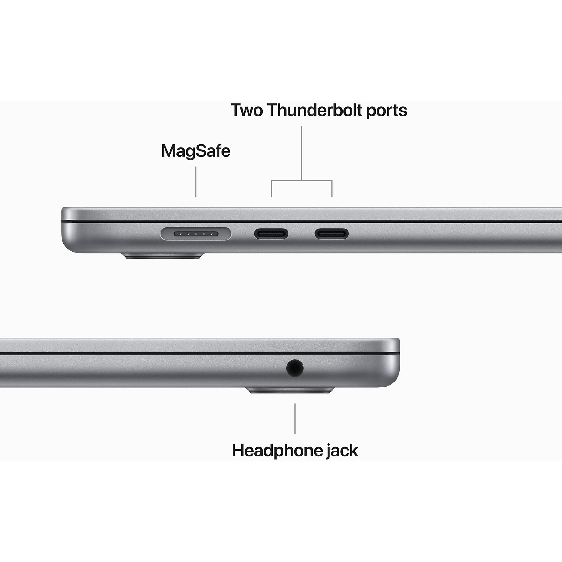 Apple MacBook Air 15" (2023) M2 (CPU 8 cœurs/GPU 10 cœurs) 8 Go/512 Go Gris sidéral QWERTY