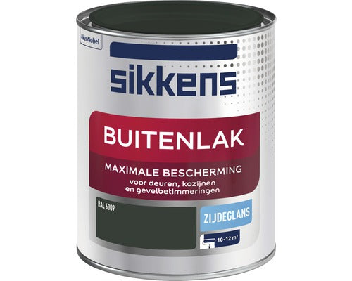 Peinture extérieure Sikkens RAL 6009 semi-brillante 750 ml 