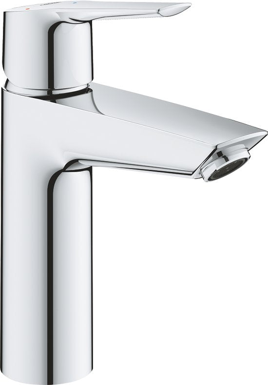 GROHE QuickFix Start Waschtischarmatur - Wassersparend - Inkl. Push-Open-Ablaufgarnitur – Chrom