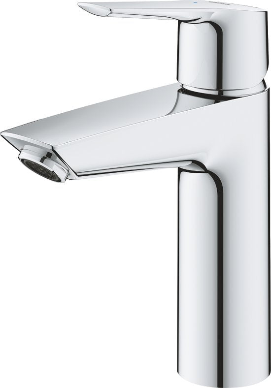 GROHE QuickFix Start Waschtischarmatur - Wassersparend - Inkl. Push-Open-Ablaufgarnitur – Chrom