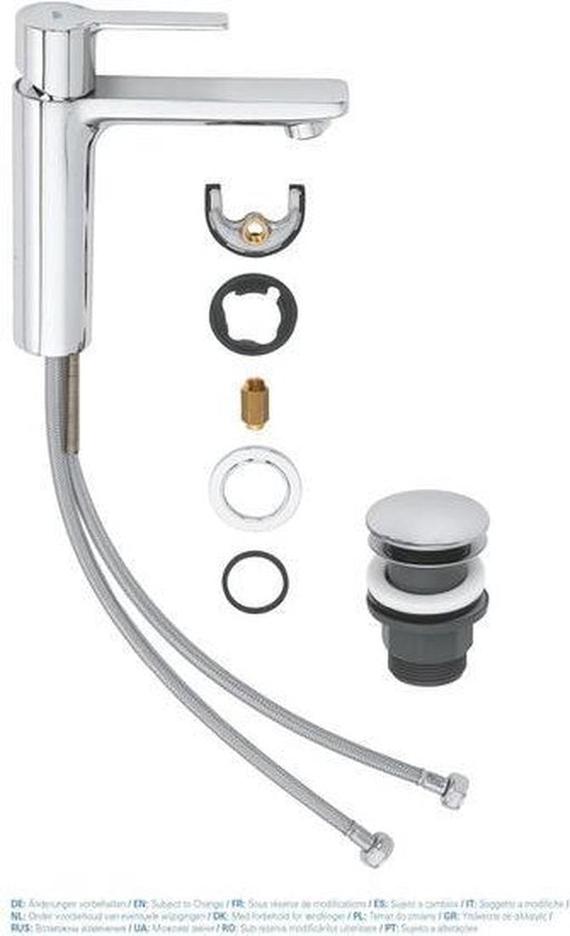 GROHE Lineare New Waschtischarmatur S – Niedriger Auslauf – Chrom – Wassersparend