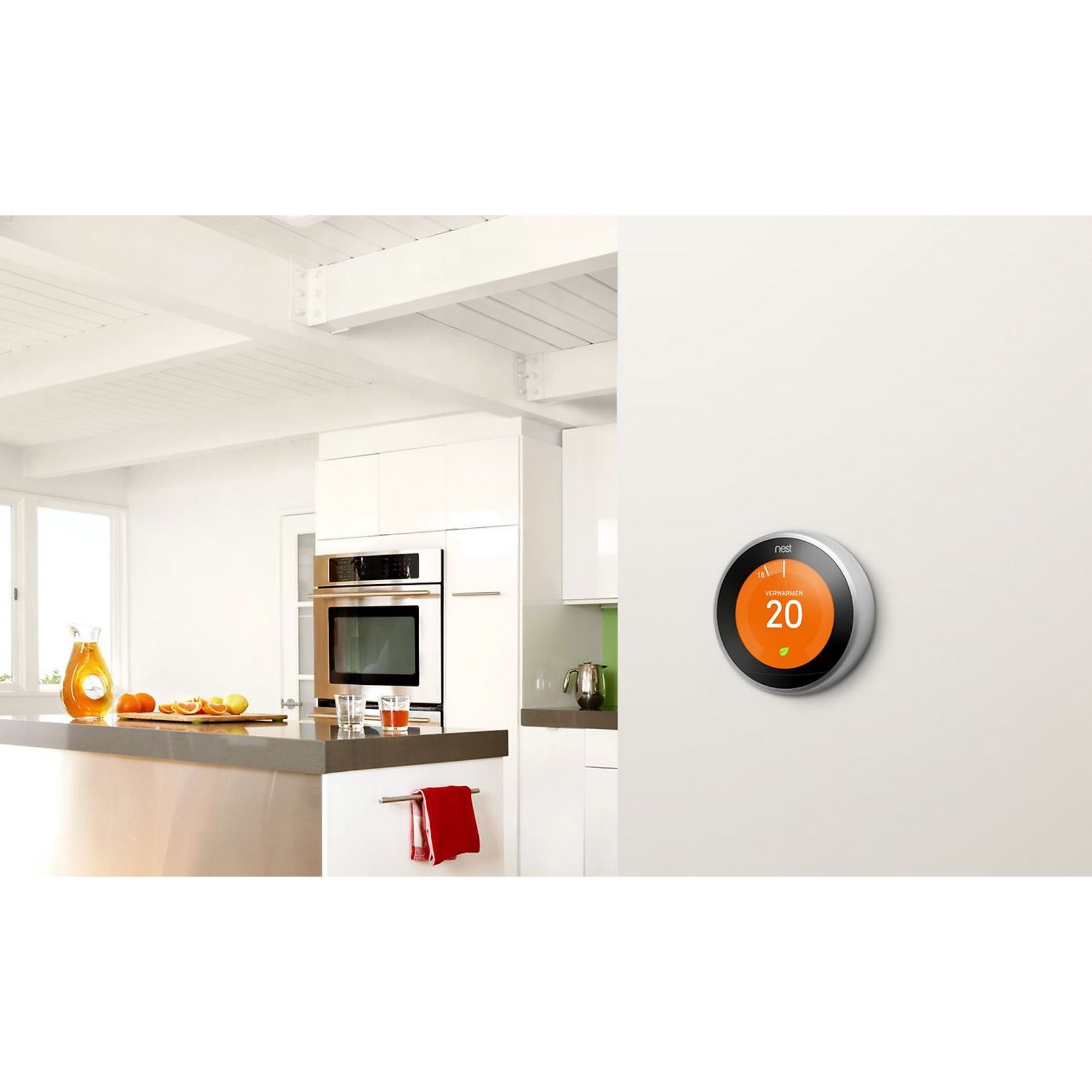 GOOGLE NEST Learning Thermostat (3e generatie) Zilver - Tweedehands