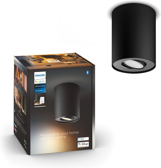 Philips Hue Pillar opbouwspot Zwart