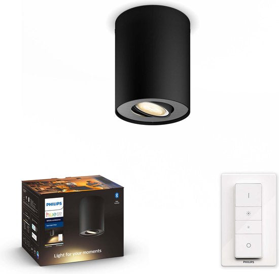 Philips Hue Pillar opbouwspot Zwart