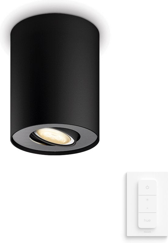 Philips Hue Pillar opbouwspot Zwart