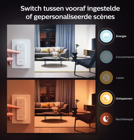 Philips Hue Pillar opbouwspot Zwart