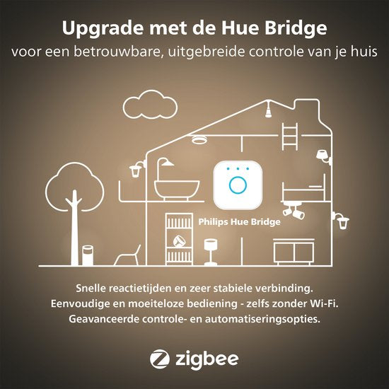 Philips Hue Pillar opbouwspot Zwart