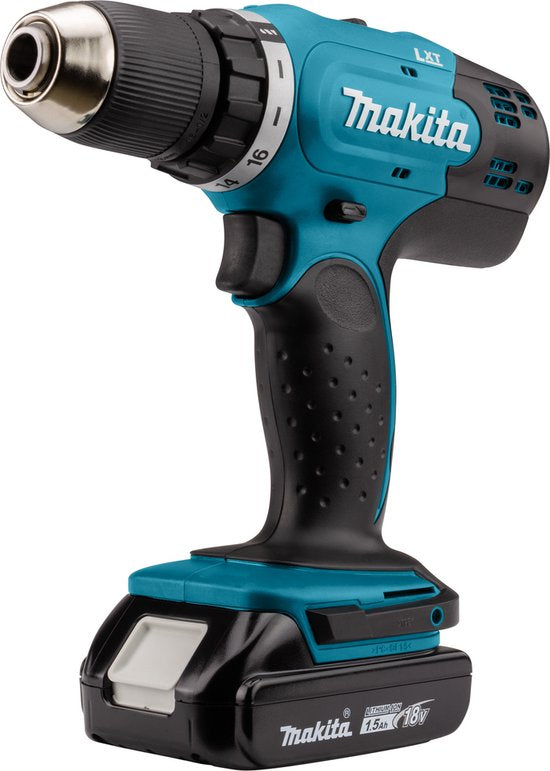 Makita DDF453SYX4 accuboormachine 18 V 42 Nm + 2x accu 1,5 Ah + lader