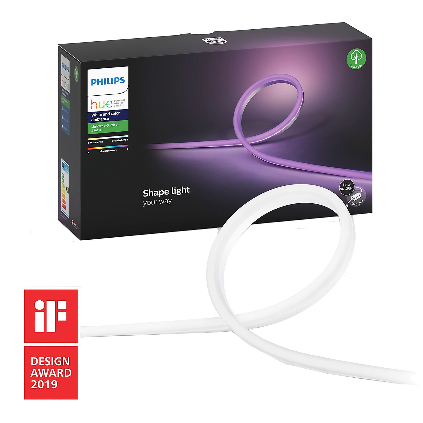 PHILIPS HUE lightstrip outdoor - wit en gekleurd licht - 5m