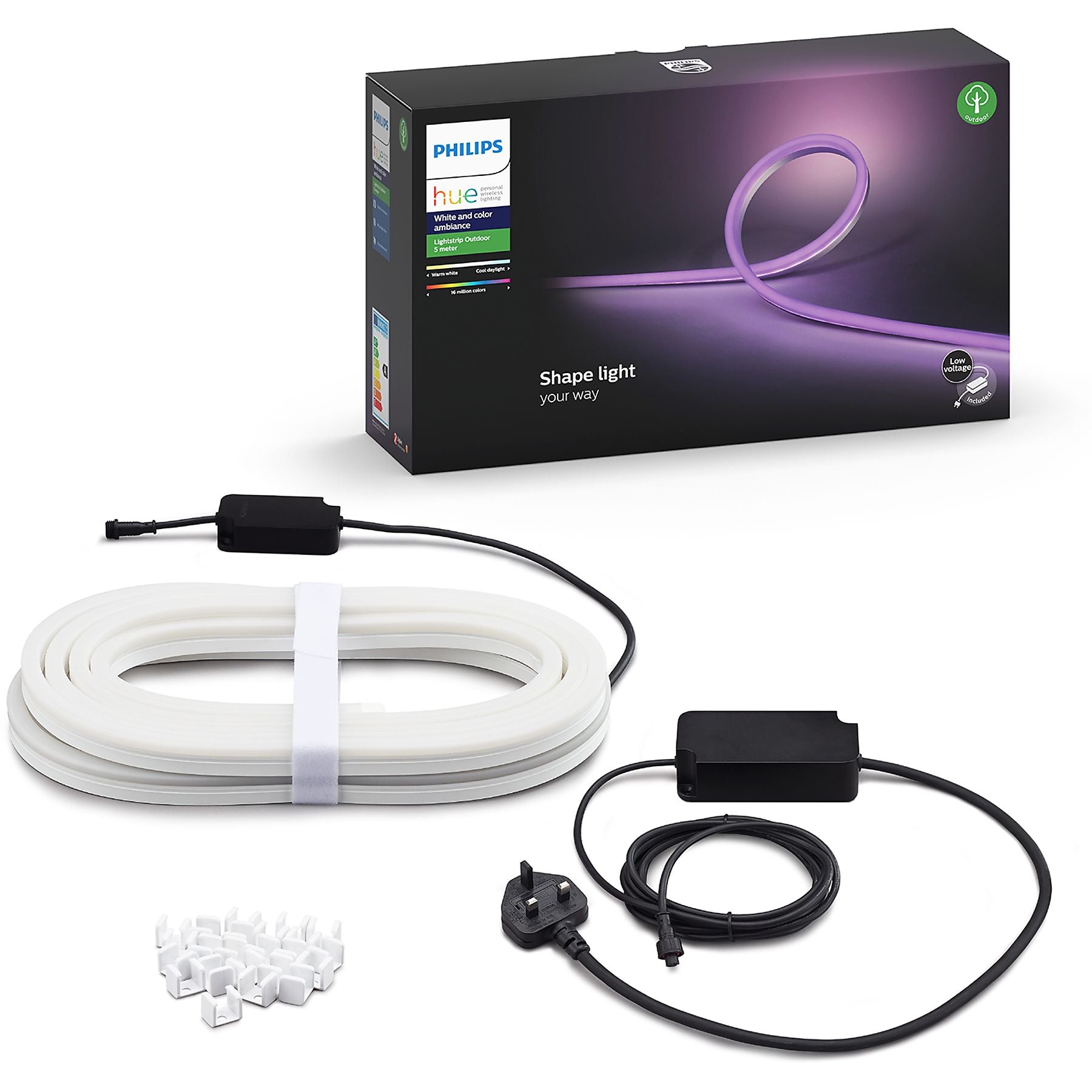 PHILIPS HUE lightstrip outdoor - wit en gekleurd licht - 5m