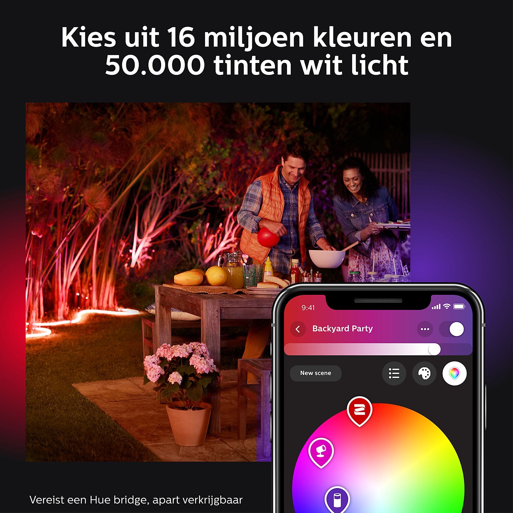 PHILIPS HUE lightstrip outdoor - wit en gekleurd licht - 5m