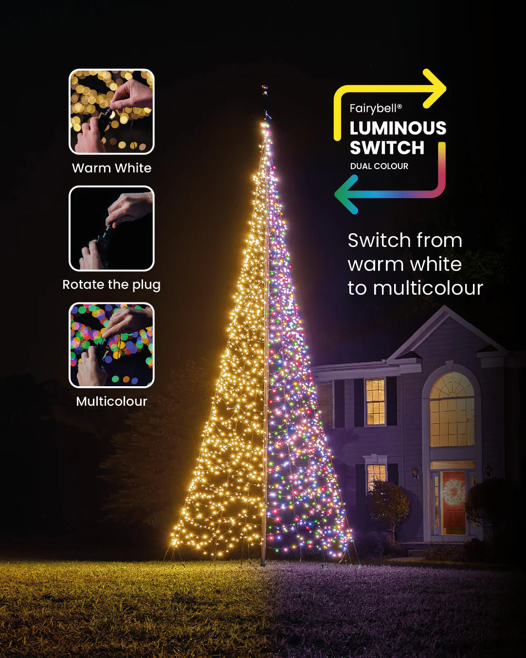 Fairybell Luminous Switch | 6 meter | 2000 LED-lampjes