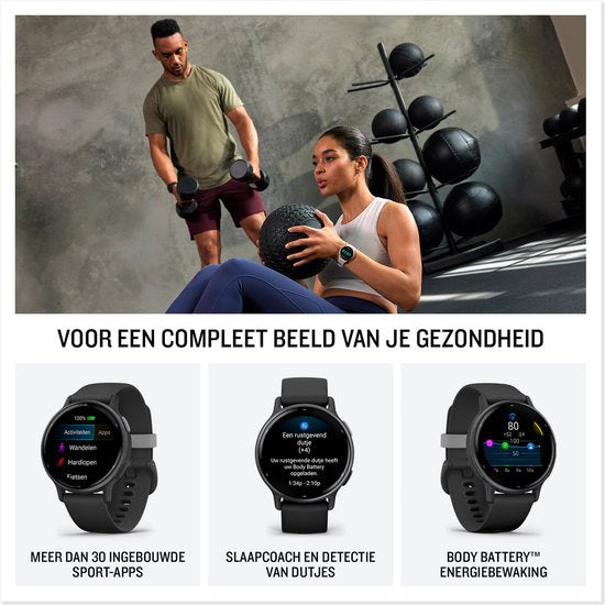 GARMIN Vivoactive 5 Music Ivoor/Cream Goud