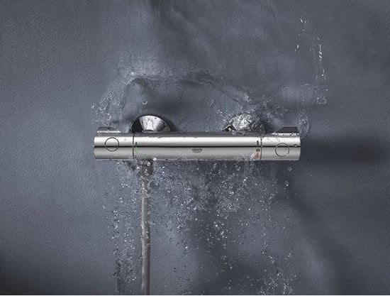 GROHE Grohtherm 800 Thermostatische Douchekraan - 15 cm - Waterbesparend - Inclusief koppelingen - Chroom