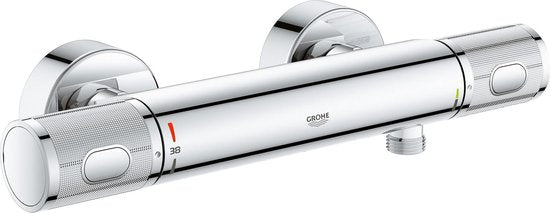 GROHE Precision Feel Thermostatische Douchekraan - 15 cm - Waterbesparend - Met CoolTouch technologie - Inclusief koppelingen - Chroom