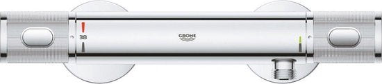 GROHE Precision Feel Thermostatische Douchekraan - 15 cm - Waterbesparend - Met CoolTouch technologie - Inclusief koppelingen - Chroom