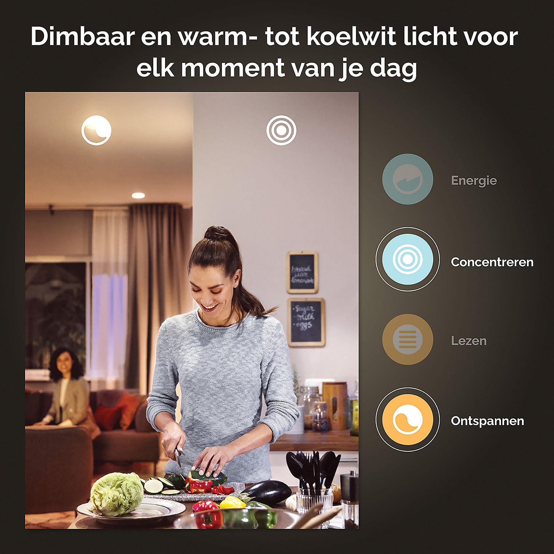 Philips Hue Runner 2-Spot opbouwspot White Ambiance Zwart + dimmer