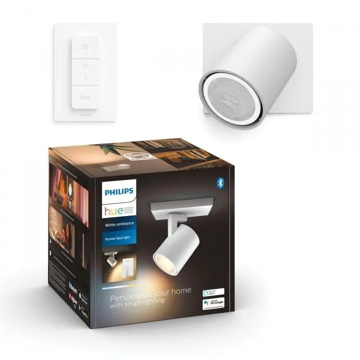 Philips Hue spot Runner 1-lichts wit incl. Dimmer Switch