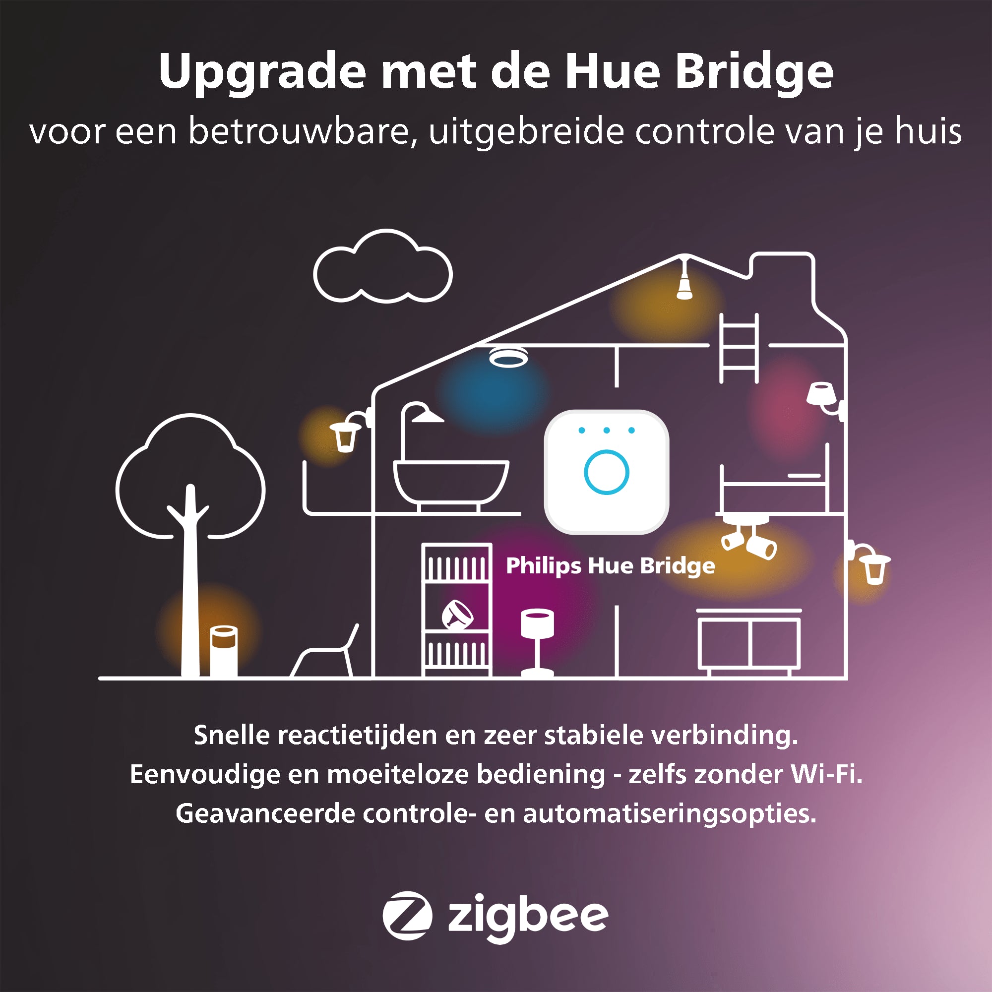 Philips Hue Fugato Opbouwspot White and Color - Zwart - 2-spots