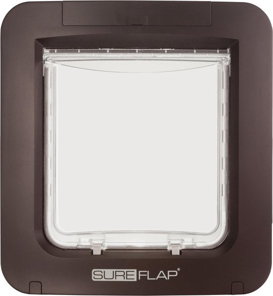 SureFlap Mikrochip-Haustiertür XXL – Braun – 18 x 17 cm