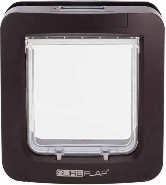 SureFlap Mikrochip-Haustiertür XXL – Braun – 18 x 17 cm